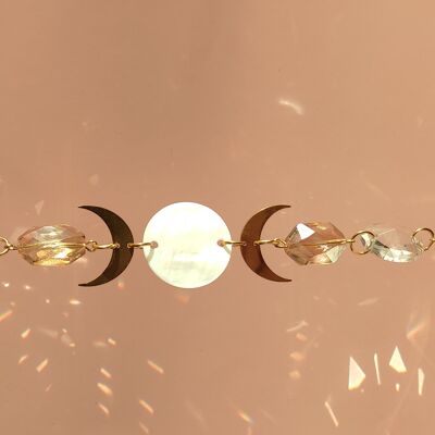 Sun and Moon Crystal Suncatcher
