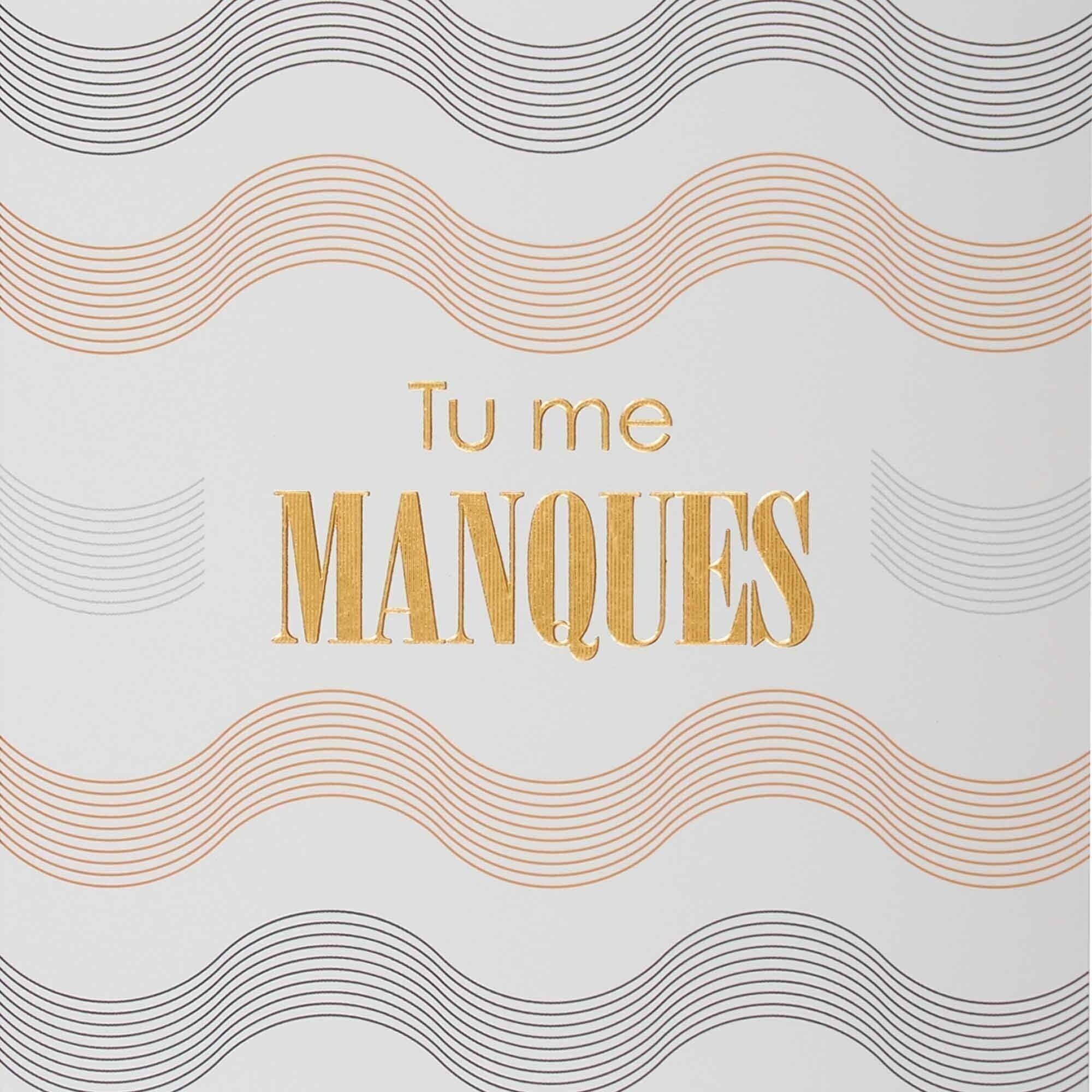 Carta nera e oro: mi manchi