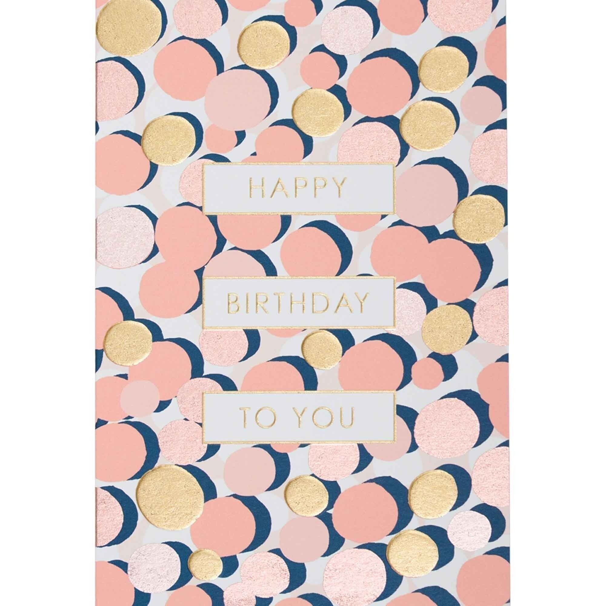 Elegante biglietto pastello - Buon compleanno