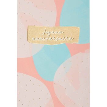 Carte pastel chic - anniversaire c22 1