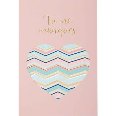 PASTEL CHIC CARD - I MISS YOU