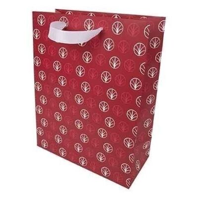 LARGE GIFT BAG - RED VAGUES
