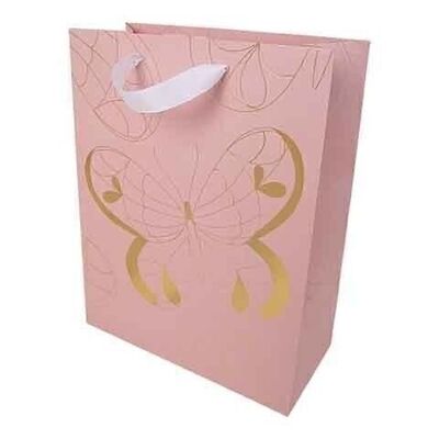 LARGE GIFT BAG - RED BUTTERFLY