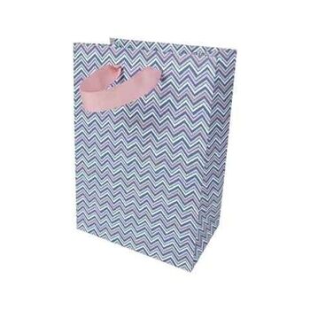 Sac cadeau petit format - pastel chevrons