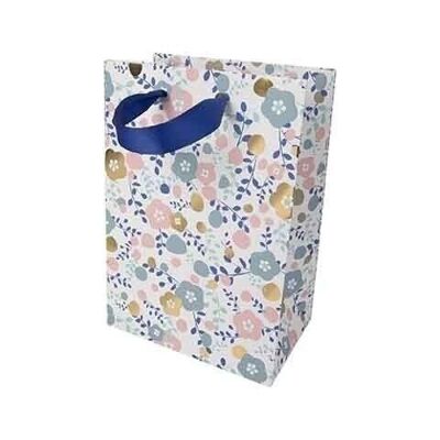 SMALL GIFT BAG - PASTEL FLOWERS