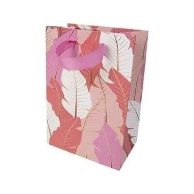 SMALL GIFT BAG - RED LEAVES
