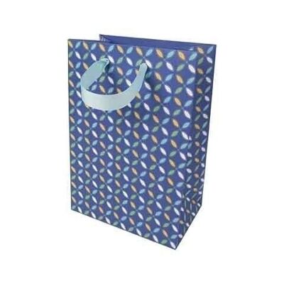 SMALL GIFT BAG - ROUND BLUE