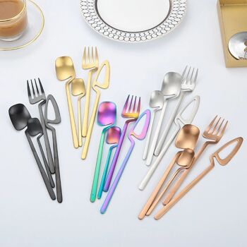 Fourchettes - Accessoires de cuisine - Ensemble de couverts Miley - Or rose - Vaisselle 3