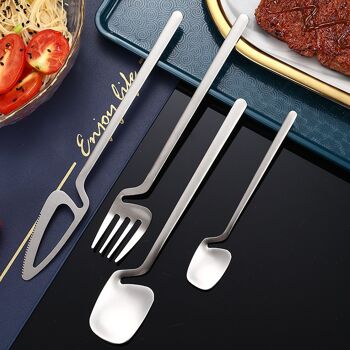Fourchettes - Accessoires de cuisine - Ensemble de couverts Miley - Argent - Vaisselle 5