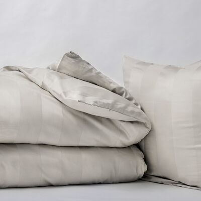 Bettbezug aus 100 % Baumwollsatin, dunkelblau, Größe: 140 x 200 cm