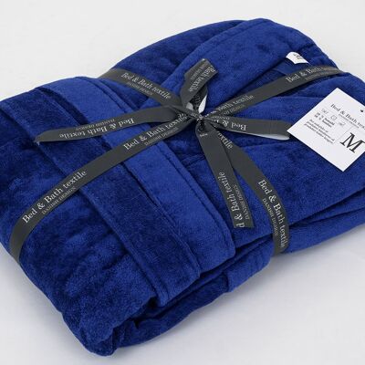 Bathrope in 50 % bamboo and 50 % egyptian cotton blend, blue