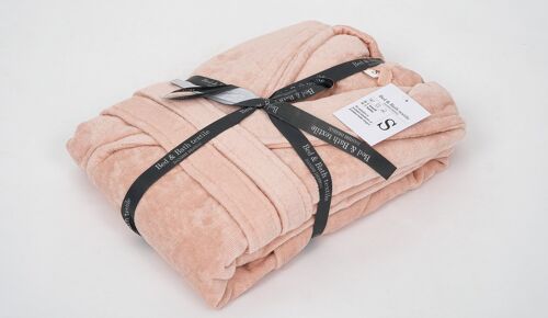 Bathrope in 50 % bamboo and 50 % egyptian cotton blend, pink