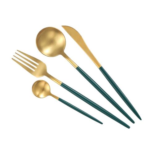 Cutlery - Tableware - Viola Cutlery Set - Green - Kitchen Accessories