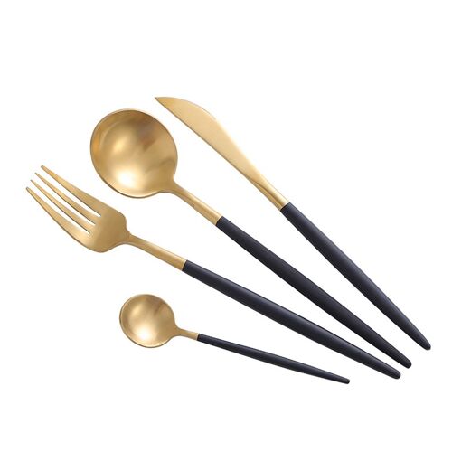 Spoons - Tableware - Viola Cutlery Set - Black - Kitchen Accessories