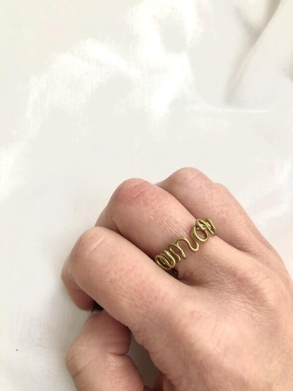 Brass on sale wire ring