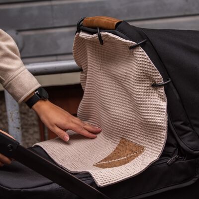 Tenda per passeggino con sughero, Beige chiaro