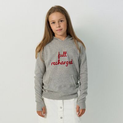Kid hoodie heather grey - to customize -