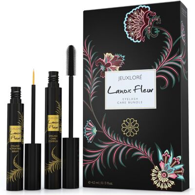 Lanox Fleur Pacchetto per la cura delle ciglia - Siero attivatore + Complesso di cura