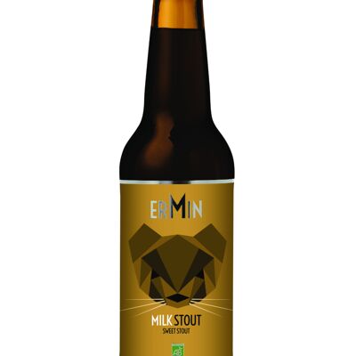 Cerveza Ecológica - ERMIN - Leche STOUT "Stout" 33CL