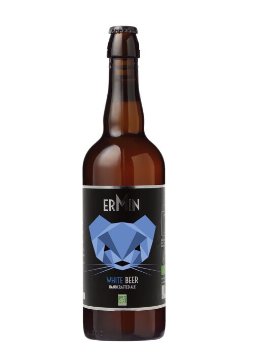 Bière Bio - ERMIN - Blanche "Witbier" 75CL