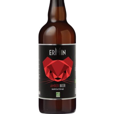 Organic Beer - ERMIN - Amber "Amber Ale" 75CL