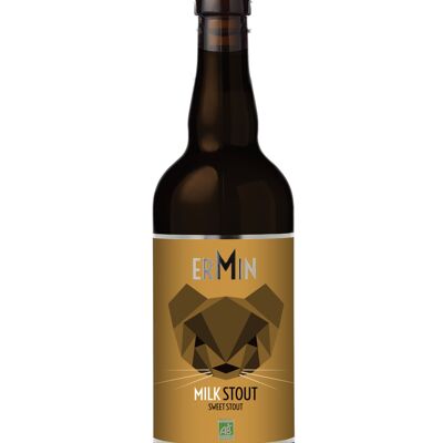 Cerveza Ecológica - ERMIN - Leche STOUT "Stout" 75CL