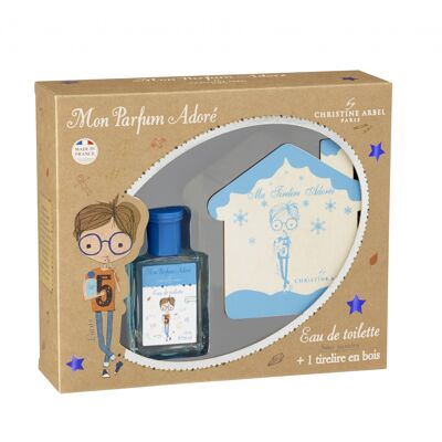 COFFRET MON PARFUM ADORÉ Lucas - Eau de Toilette 50ml + Tirelire en bois