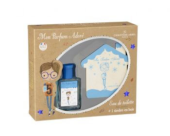 COFFRET MON PARFUM ADORÉ Lucas - Eau de Toilette 50ml + Tirelire en bois