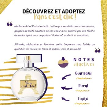 Parfum Femme - MADAME ARBEL PARIS C'EST CHIC ! - Eau de Toilette 75ml 2