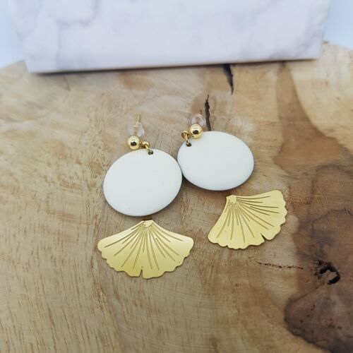 Boucles d'oreilles Keola - Blanc