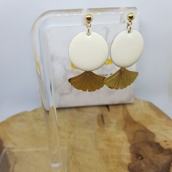 Boucles d'oreilles Keola - Blanc 2