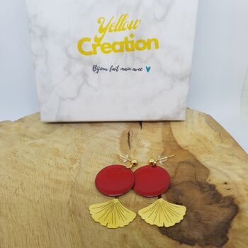 Boucles d'oreilles Keola - Rouge