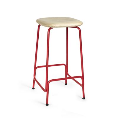 Equo Barstool ash natural red medium