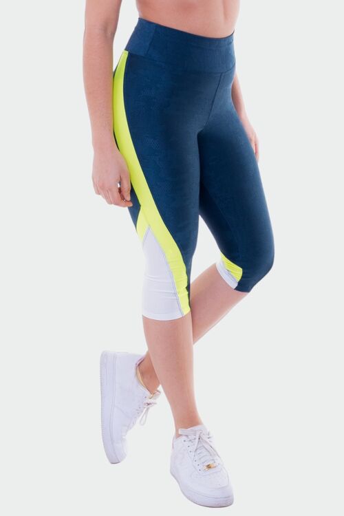 Legging corsaire Wall bleu