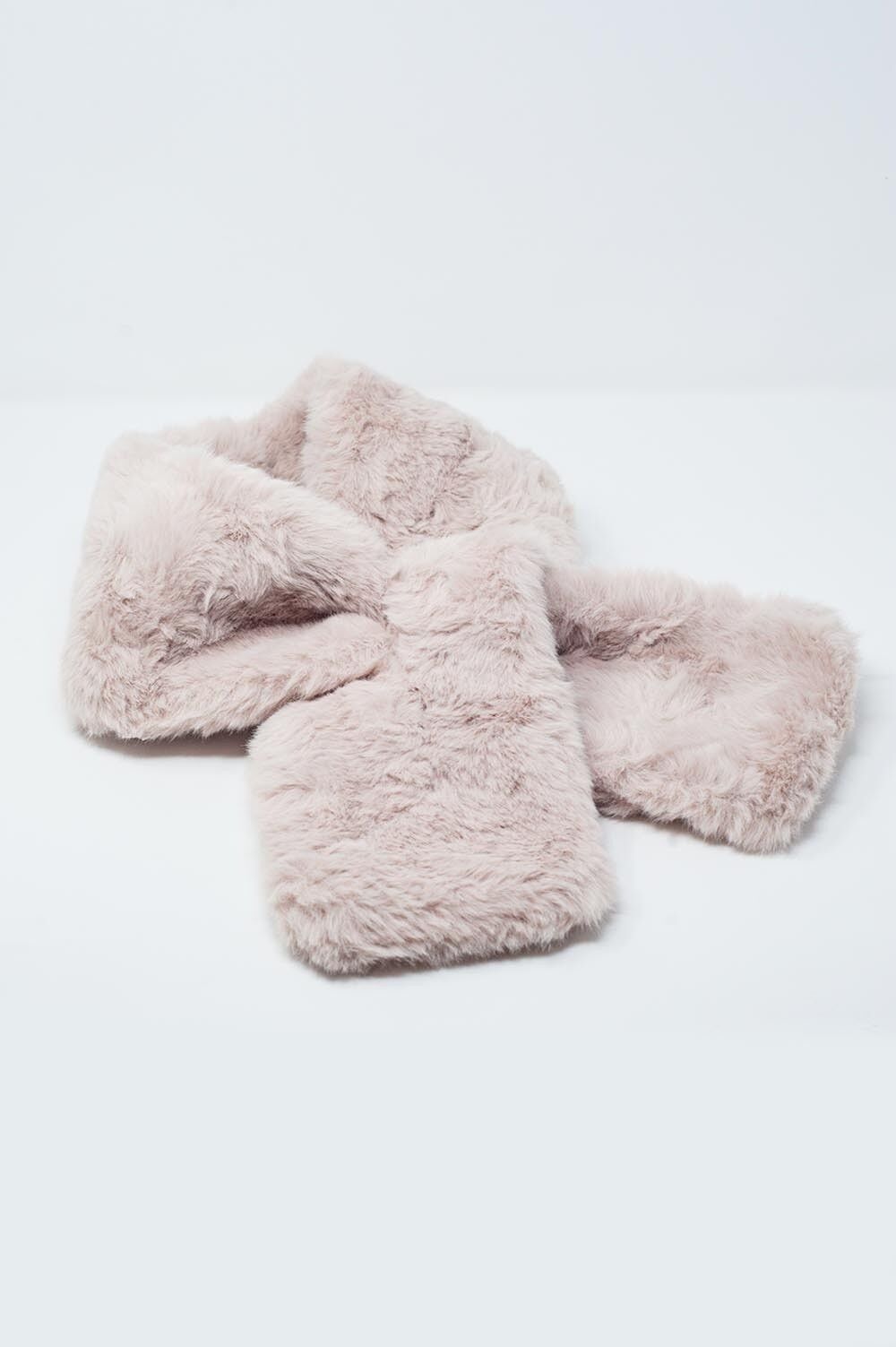 Collo in ecopelliccia color ecru