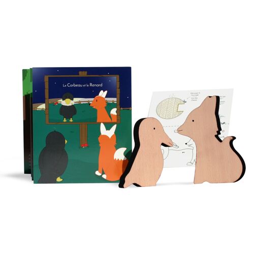 Coffret fable - Le Corbeau et le Renard