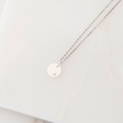 Rotation Circle Necklace silver