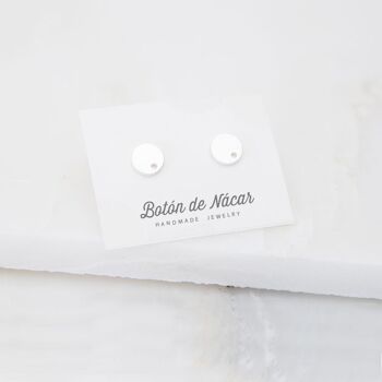 Boucles d'oreilles en argent avec cercle de rotation