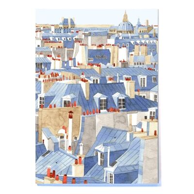 A5 lined notebook Roofs of Paris