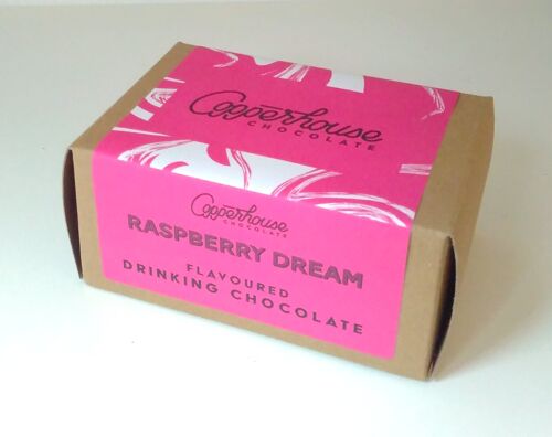 Raspberry Dream - flavoured drinking chocolate - 220g 7 serving pouch