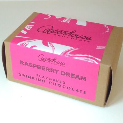 Raspberry Dream - flavoured drinking chocolate - 220g 7 serving pouch
