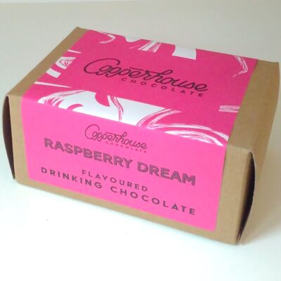 Raspberry Dream - flavoured drinking chocolate - 220g 7 serving pouch