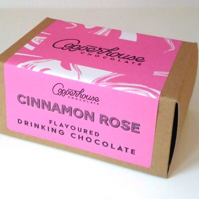 Cannella Rosa - Cioccolato da Bere Aromatizzato - 60g Scatola da 2 Porzioni