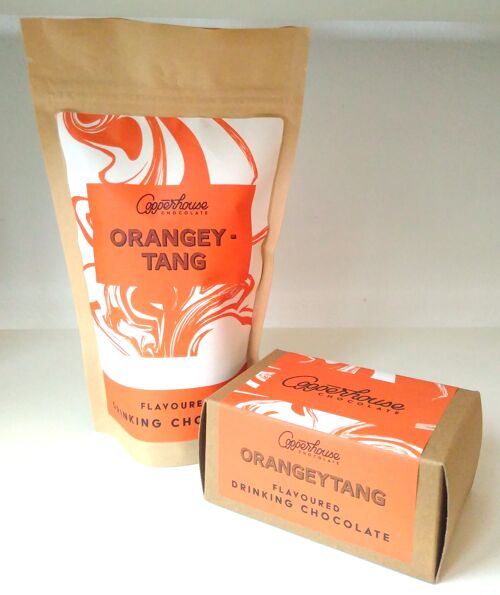 Orangeytang - orange flavoured drinking chocolate - 60g 2 serving box