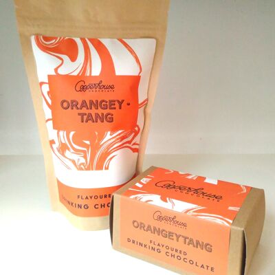 Orangeytang - Cioccolata da bere al gusto di arancia - Confezione da 2 porzioni da 60g