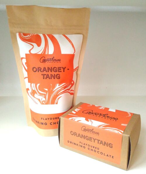 Orangeytang - orange flavoured drinking chocolate - 220g 7 serving pouch