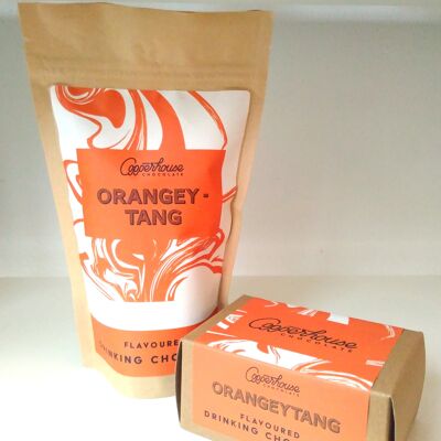 Orangeytang - chocolate para beber con sabor a naranja - 220 g bolsa de 7 porciones