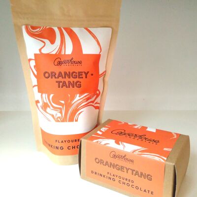 Orangeytang - cioccolato da bere aromatizzato all'arancia - busta barista da 1 kg