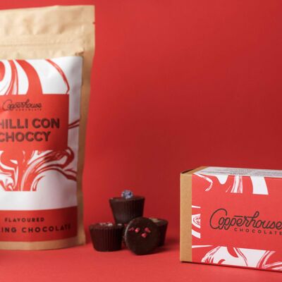 Chilli con choccy flavoured drinking chocolate - 220g 7 serving pouch