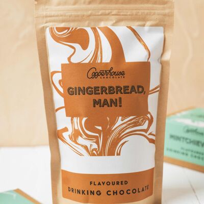 Gingerbread, man! flavoured drinking chocolate - 1kg barista pouch